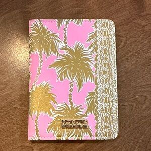 Lilly Pulitzer Pink and Gold Palm Tree Cover